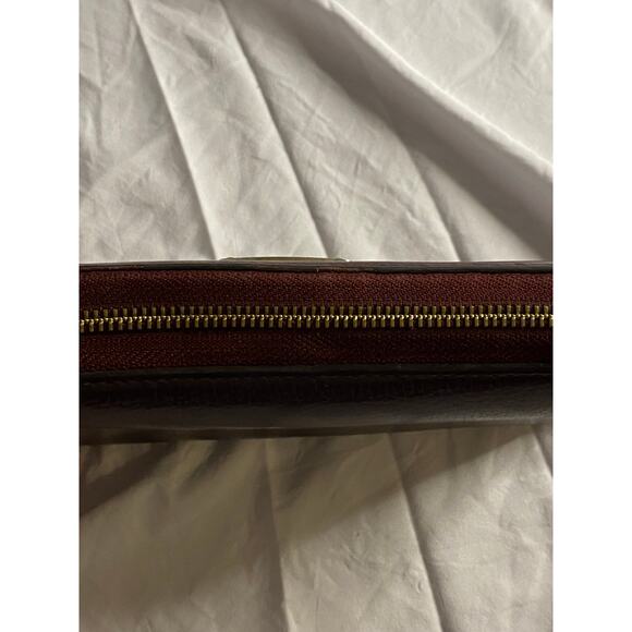 Michael Kors Jet Set Travel Zip Around Wallet Brown Leather - Picture 5 of 9